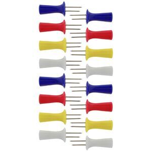 Gourmet Club Corn Holders for Corn on the Cob in Assorted Colors, 8 Pairs